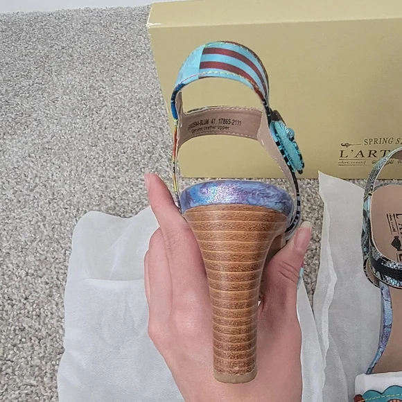 L'ATISTE Women's Multicolor Sandals - Picture 8 of 14